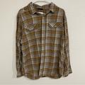 Columbia Shirts | Columbia Men’s Flare Gun Flannel Iii Long Sleeve Shirt Tan Plaid Size Large | Color: Tan/White | Size: L