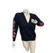 American Eagle Outfitters Sweaters | American Eagle Black Pull Over Xs Sweater Embroidered Flowers | Color: Black/Red | Size: Xs