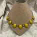 J. Crew Jewelry | J Crew Yellow / Green Beads With Tiny Rhinestones Fashion Jewelry Necklace | Color: Green/Yellow | Size: Os