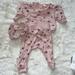 Jessica Simpson Matching Sets | 0-3 Months Jessica Simpson Pink Floral Outfit W/ Matching Headband. | Color: Pink | Size: 0-3mb