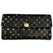 Louis Vuitton Bags | Louis Vuitton Sarah Black And Multicolor Monogram Wallet | Color: Black | Size: 7.5" L X 1" W X 4"H