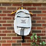 Adidas Bags | Adidas White And Black National 3 Stripes Backpack | Color: Black/White | Size: Os