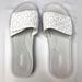 Michael Kors Shoes | Nwt Michael Kors White And Gray Slide Never Worn Size 8m | Color: Gray/White | Size: 8