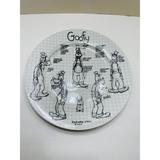 Disney Kitchen | Disney Sketchbook Large Goofy Entree Dinner Serving Plate | Color: Black/White | Size: Os