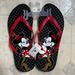 Disney Shoes | New Disney Parks Minnie Mouse Flip Flops Women’s 10 | Color: Black/Red | Size: 10