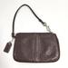 Coach Bags | Brown Pebbled Leather Coach Wristlet | Color: Brown/Silver | Size: Os