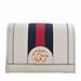 Gucci Accessories | Gucci Ophidia Leather Gg Card Case Folio Wallet 523155 White | Color: White | Size: Os