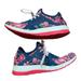 Adidas Shoes | Adidas Pureboostx Floral Pattern Mesh Tennis Shoe Size 8 | Color: Blue/Pink | Size: 8