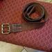 American Eagle Outfitters Accessories | American Eagle Brown Distressed Leather Belt | Color: Brown/Gold | Size: 40.5"