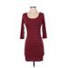 Tommy Hilfiger Casual Dress - Mini: Red Stripes Dresses - Women's Size 2