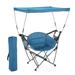 ARROWHEAD OUTDOOR Folding Swinging Hammock Camping Chair, W/Canopy, Cup Holder, Storage Pouch, Carrying Bag, Green in Blue | Wayfair KKS0304U