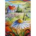 Toland Home Garden Toland Cottage Daisy Farm Inch Spring Flag Summer Double Sided in Green/Orange/White | 18 H x 12.5 W in | Wayfair 1112667