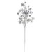Northlight Seasonal 34" Silver Jingle Bells & Glitter Drenched Snowflakes Artificial Christmas Spray Metal | 34 H x 10 W x 2.5 D in | Wayfair