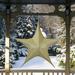 Northlight Seasonal 51" Tinsel Foldable Christmas Star Outdoor Decoration, Metal in Yellow | 44 H x 44 W x 15 D in | Wayfair NORTHLIGHT FA90745