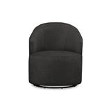 Barrel Chair - Joss & Main Deryn Upholstered Swivel Barrel Chair Fabric in Black/Brown | Wayfair 047CA64581C6487096C81AF499BD5353