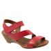 Bueno Rose - Womens EURO 36 Red Sandal Medium