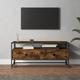 vidaXL TV Cabinet Smoked Oak 100x35x45 cm Engineered Wood