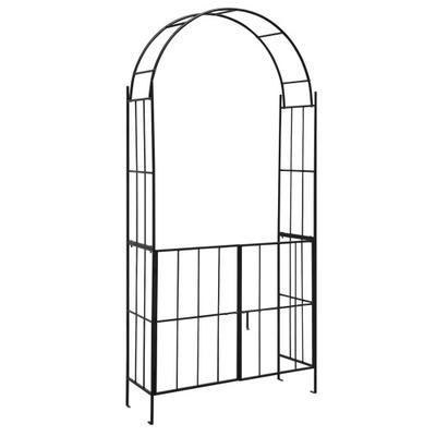 Costway Garden Arch Arbor Trellis with Gate Patio ...