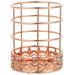 Rose Gold Pen Holder Hollow-Out Pen Holder Metal Mesh Pen Bucket Office Desk Pen Holder Stationery Storage Container