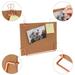 Corkboards For Wall Decorative Cork Bulletin Board Pin Board Vintage Cork Desktop Memo Board Message Board with Stand for Home Office School