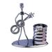 Wrought Iron Band Pen Holder Wrought Iron Band Pen Holder Electric Guitar Band Desktop Supply Organizer Fashionable Students Stationery Metal Crafts Ornament