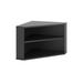 Tio 29 Inch Corner Bookcase Console with 2 Shelves, Triangle Shaped - 18L x 29W x 16H, in inches