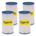 DAYEAR Type IV Type B Filter Cartridge Compatible With B.W. IV and Intex B Swimming Pool Pump Filter Cartridge Pool Filter Suitable for 2500 Gal/HR Pumps (4 pack)