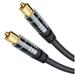 Digital Optical Audio Toslink Cable (35FT Fiber Optic Aluminum Shell 24K Gold-Plated) - Compatible