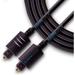 Digital Toslink SPDIF Audio Optical Fiber Cable PVC Black Cord (3 feet)
