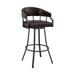 Mayla 30 Inch Swivel Bar Stool, Metal Flared Legs - 40 H x 21 W x 21 L Inches