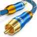 Subwoofer Cable (3.3 ft/1m) -Digital Coaxial/Subwoofer Cable Dual Shielded with Gold Plated RCA to RCA Connectors