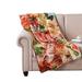 Dahl 50 x 60 Quilted Floral Throw Blanket with Polyester Fill, Multicolor