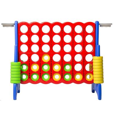 SDADI Giant 64 Inch 4-In-A-Row Game and Basketball Game for Kids, Blue and Red - 43.3 x 21.6 x 47.2 in