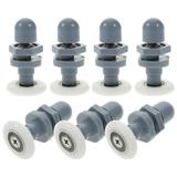 Shower Door Rollers 8pcs Shower Door Roller Shower Door Guide Sliding Glass Door Pulley Hardware