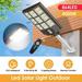 LITOM 4000W Solar Power Commercial Solar Street Light Dusk to Dawn Road Pole+Remote