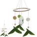 Woven Wind Chime Unique Woven Flower Wind Chime Baby s Cot Hanging Wind-bell Nordic Style Bedroom Wind Chime Pendant