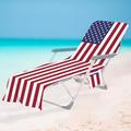 2023 Summer Savings! WJSXC Beach Towel Oversized Clearance Beach Chair Cover with Side Pockets Microfiber Chaise Lounge Chair Towel Cover for Sun Lounger Pool Sunbathing Garden Beach Hotel