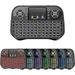 Mini Wireless Keyboard with Touchpad Mouse Combo 7 Colors RGB Backlit Portable 2.4Ghz Mini Keyboard with Rechargable