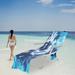 2023 Summer Savings! WJSXC Beach Towel Oversized Clearance Beach Chair Cover with Side Pockets Microfiber Chaise Lounge Chair Towel Cover for Sun Lounger Pool Sunbathing Garden Beach Hotel