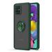 For LG K92 5G / LM-K920 Clear with Ring Kickstand Protective Shock -Absorbing Bumper Shockproof Phone Case Green