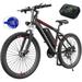 Gocio Electric Bike Electric Bike for Adults 26 Ebike 500W Adult Electric Bicycle 48V 10.4Ah 19.8MPH Electric Mountain Bike Lockable Suspension Fork Color LCD Display Shimano 21 Speed