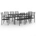 vidaXL Patio Dining Set Garden Outdoor Table and Chair Furniture 7/9 Piece