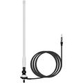 Boat Antennas Waterproof Marine Radio Antenna Car Flexible Rubber Mast FM AM Antenna for ATV UTV RZR SPA Yacht Camper GA057W (White)