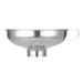 Stainless Steel Funnel 1pc Funnel Thickened Stainless Steel Wide Mouth Funnel Salad and Jam Funnel Strainer (Small) (Silver)