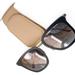 Sunglass Holder For Car(2 Pack) Magnetic Leather Sunglass Clip for Car Visor Sunglasses Holder For Car Visor Glasses Holder for Car Sunglass Holder Suitable for Glasses of Different Thicknesses