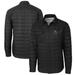 Men's Cutter & Buck Black Philadelphia Eagles Helmet Rainier PrimaLoft Eco Insulated Quilted Button-Up Shacket