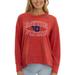 Women's Red Dayton Flyers Brandy Tie-Dye Long Sleeve Tri-Blend Pullover Top