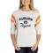 Women's Ash Auburn Tigers Sabrina 3/4-Sleeve Jersey T-Shirt