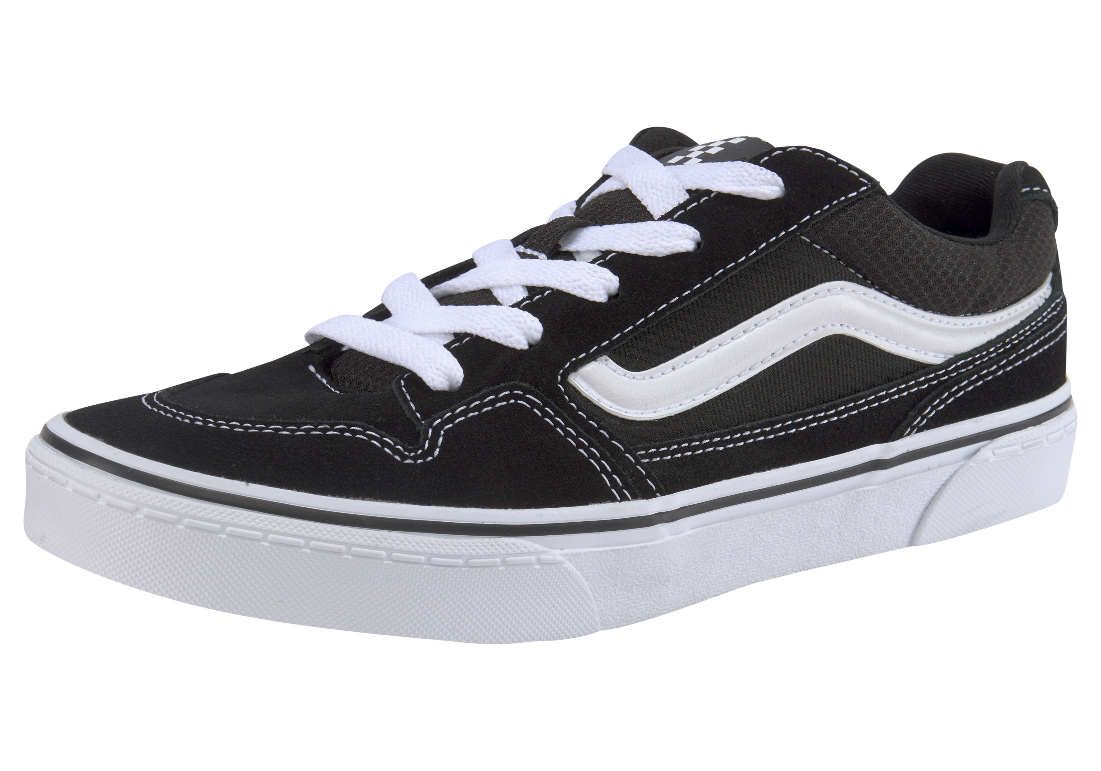 Sneaker VANS "CALDRONE", Gr. 37, schwarz, Leder, Schuhe, mit kontrastfarbenem Logobadge an der Ferse Image