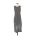 Banana Republic Casual Dress - Midi Scoop Neck Sleeveless: Black Print Dresses - Women's Size X-Small